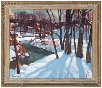 Carl Peters (American, 1897-1980) Winter Landscape
