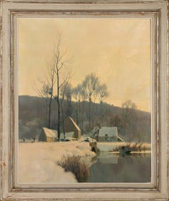 Alexandre Jacob (French, 1876-1972) Neige dans L'Oise (Snow in Oise)