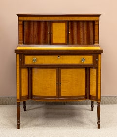 Fine American Tambour Diminutive Ladies Desk