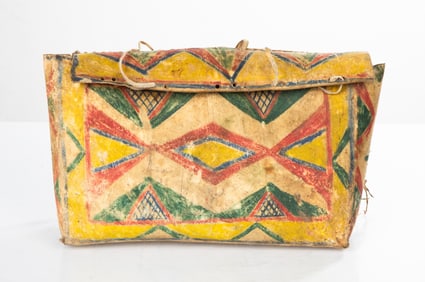 Sioux Parfleche Painted Womens Tools / Bag