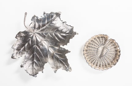 Buccellati Sterling Silver Leaf Bowl & Water Lily