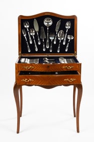 Christofle Silver Grand Bourg Flatware Set