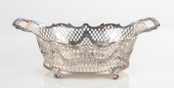 Early 18th Century Dutch Silver Reticulated Basket