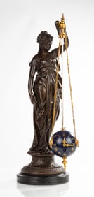 French Three-Chain Conical Mystery Clock by Guilmet