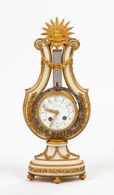 Edme-Jean Causard, French Diminutive Lyre Mantle Clock