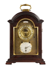 Rare Dual Time Asian Bracket Clock