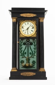 Rare Aaron Dodd Crane Patent Year Shelf Clock