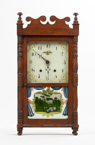 Rare William Sherwin, Buckland, MA, Shelf Clock