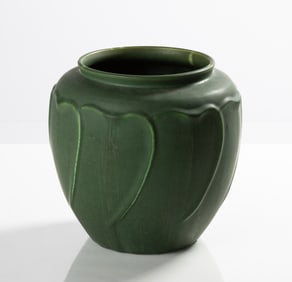 Hampshire Pottery Matte Green Vase