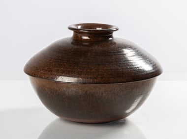 Ted Randall Stoneware Bowl & Cover