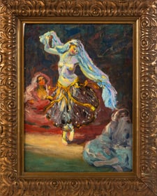 William H. Clapp (1879-1954) Exotic Dancer (Huile), 1910