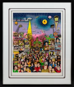 Charles Fazzino (American, b. 1955) "Remembering 60's TV"