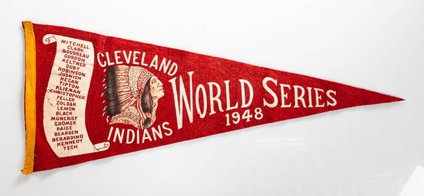 1948 Cleveland Indians World Series Pennant