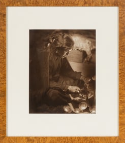 William M. Pennington (1874-1940) Photograph of a Navajo Silversmith