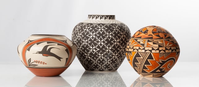 Three Native American Pots