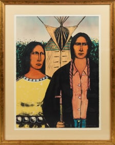 David P. Bradley (Minnesota Chippewa / Lakota, b. 1954) American Indian Gothic