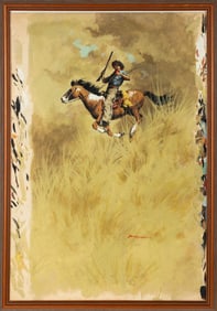 Jerome Podwil (American, b. 1938) "Outcast of Ute Bend"