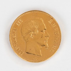 France 100 Francs 1855A Gold Coin
