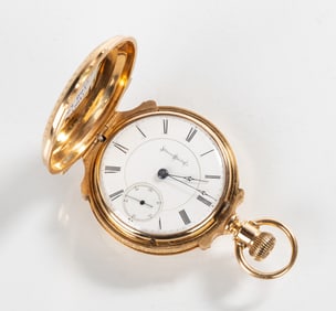 Illinois Watch Co. 18K Gold Pocket Watch