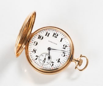 Hamilton 14K Gold Pocket Watch