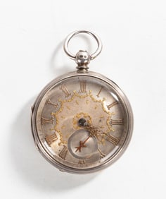 English Silver Pocket Watch