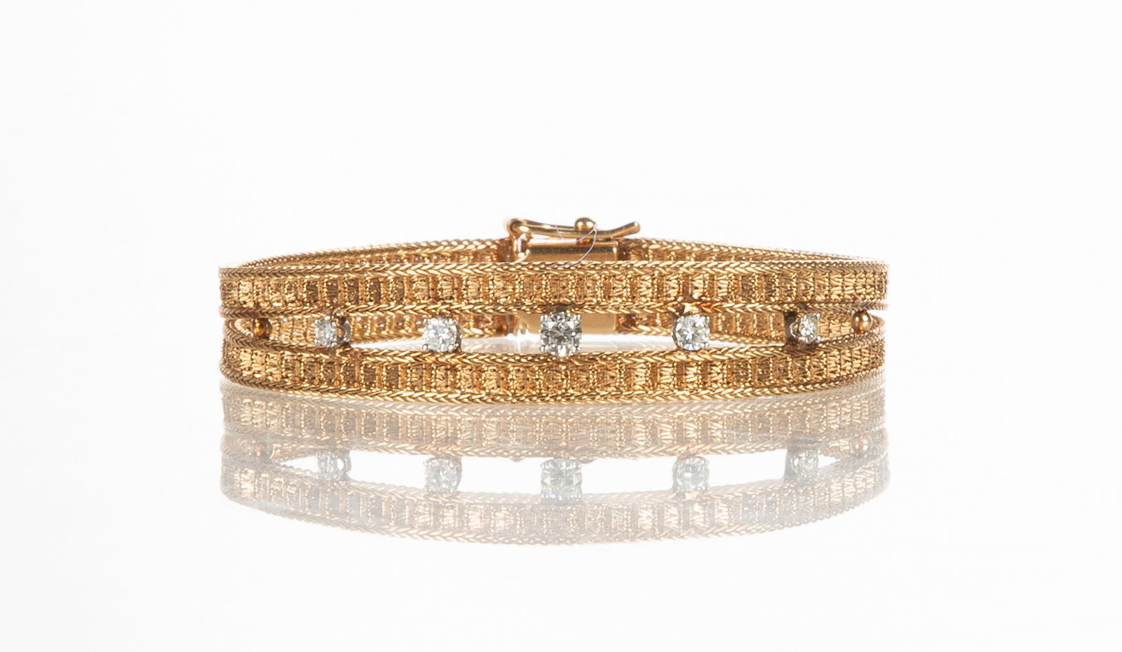 Ladies' 14K Gold & Diamond Bracelet (1 of 3)