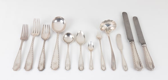 Tiffany & Co., Marquise Sterling Silver Flatware Service