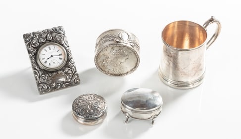 American & Continental Sterling Silver Table Articles