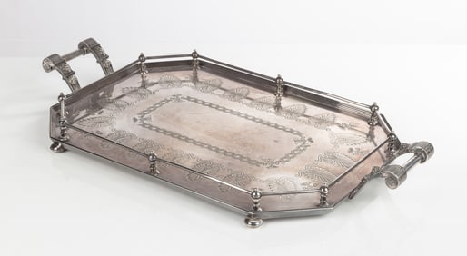 Walker & Hall Silver-Plate Serving Tray