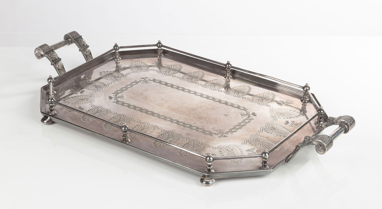 Walker & Hall Silver-Plate Serving Tray (1 of 4)