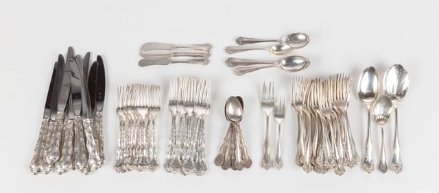 Gorham Sterling Strasbourg & Lancaster Flatware & Towle Canterbury Flatware