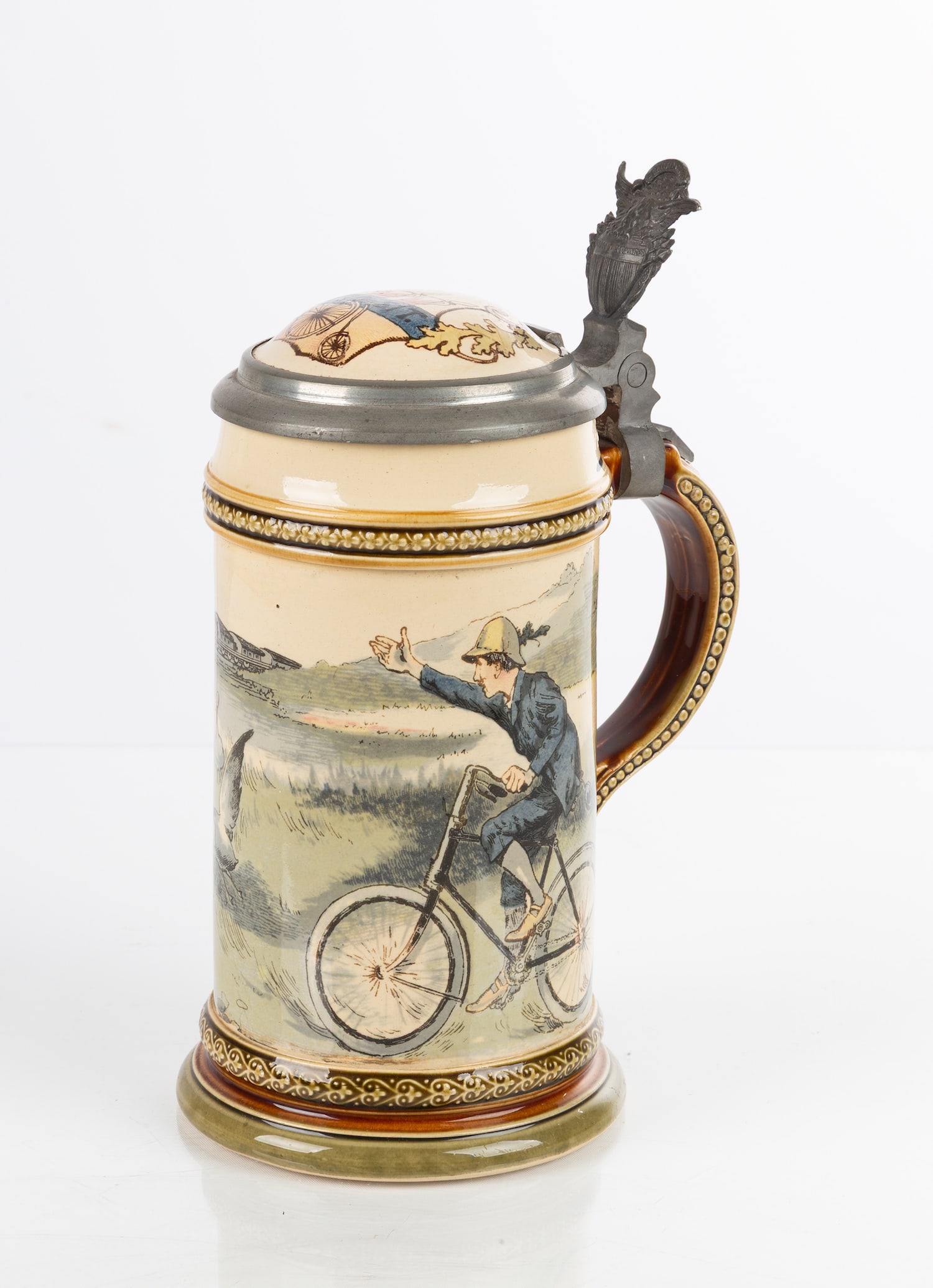 Mettlach Stein: Mettlach Stein No. 952. Ht. 8 1/2 in.