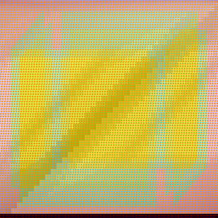 Julian Stanczak (American, 1928-2017) "Double Fold": Julian Stanczak (American, 1928-2017) "Double Fold" 1971. Serigraph. Signed 'J. Stanczak' (lower right) and numbered edition '40/90' (lower left). 26 3/4 x 26 3/4 in. Anderson Gallery, Buffalo,