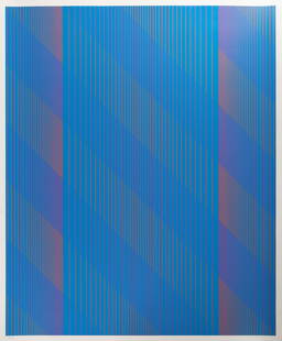 Julian Stanczak (American, 1928-2017) "Marginal": Julian Stanczak (American, 1928-2017) "Marginal" 1971. Serigraph. Signed 'J. Stanczak' (lower right) and numbered edition '90/90' (lower left). Commissioned by Martha Jackson Graphics. 32 1/4 x 26