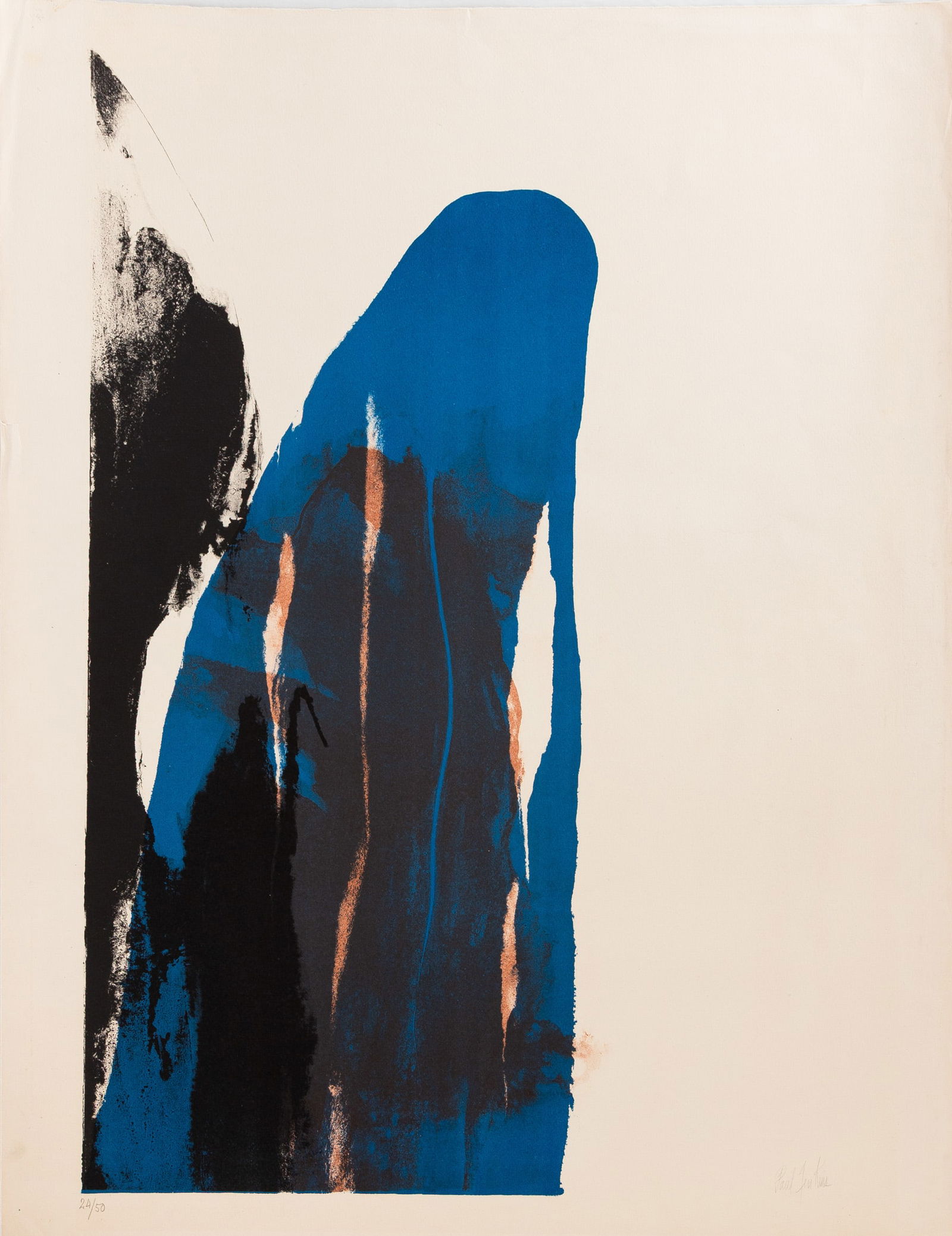 Paul Jenkins (American, 1923-2012) Flinker Poster: Paul Jenkins (American, 1923-2012) Flinker Poster 1961. Lithograph. Signed and numbered '58/80'. 28 3/4 x 22 in. Anderson Gallery, Buffalo, New York.