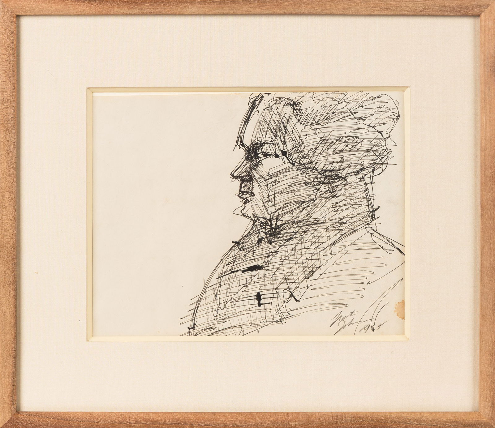 Lester Johnson (American, 1919-2010) Beethoven Drawing (1 of 2)