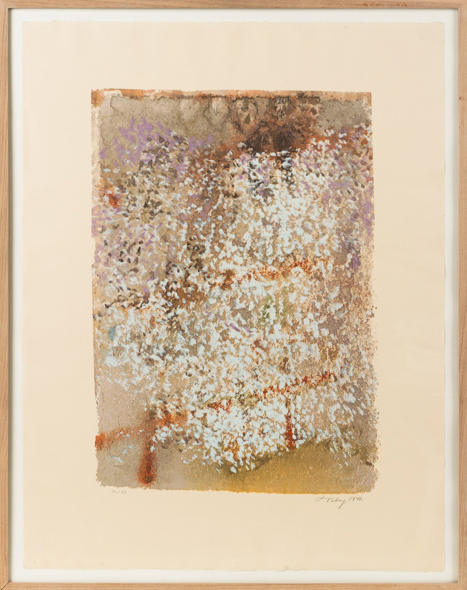 Mark Tobey (American, 1890-1976) "Blossoming Moments" (1 of 3)