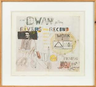 Larry Rivers (American, 1923-2002) Dwan Gallery Poster