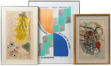 Contemporary Poster and Prints (Delaunay, Watenphul, & Mestin)