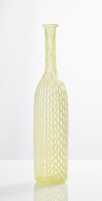 Italian Venini Murano Glass Bottle Vase