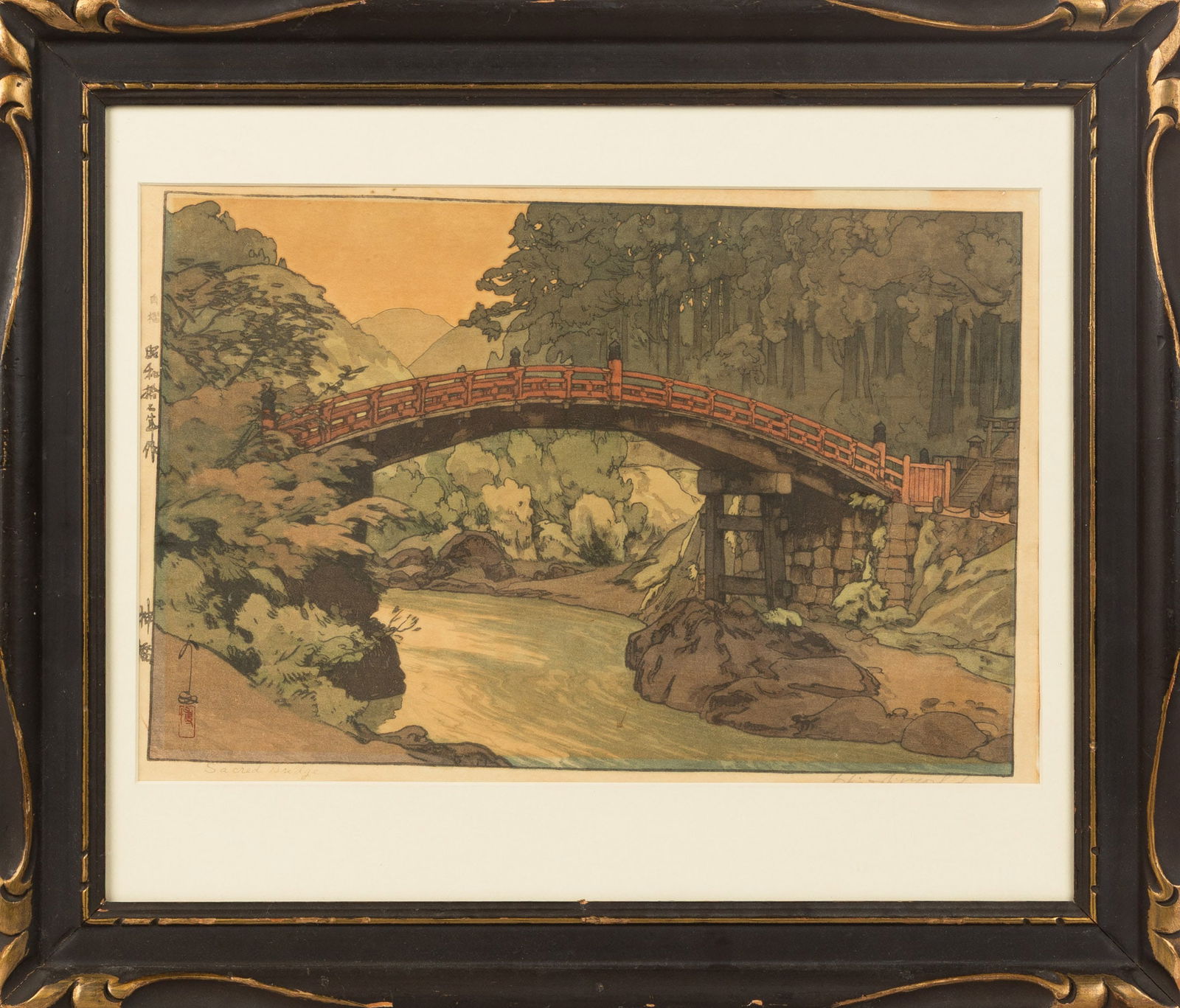 Hiroshi Yoshida (Japanese, 1876-1950) "Sacred Bridge" (1 of 1)