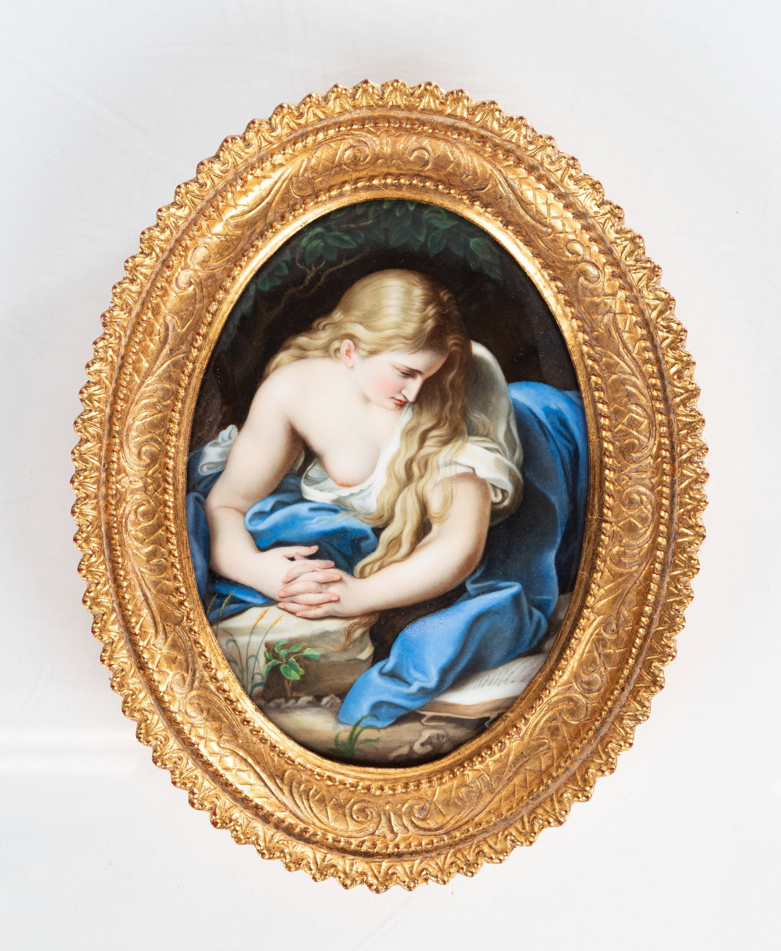 KPM Plaque, "The Penitent Magdalene" (1 of 2)