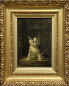 Atherton Furlong (American, 1849-1919) Kitten / Cat Portrait