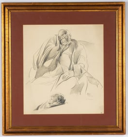 Alexander Oscar Levy (American, 1881-1947) Drawing