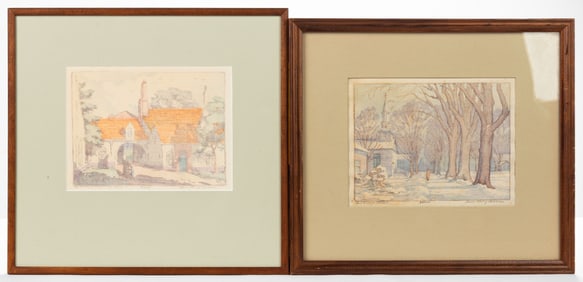 Three Jane Berry Judson (American, 1868-1935) Woodblock Prints