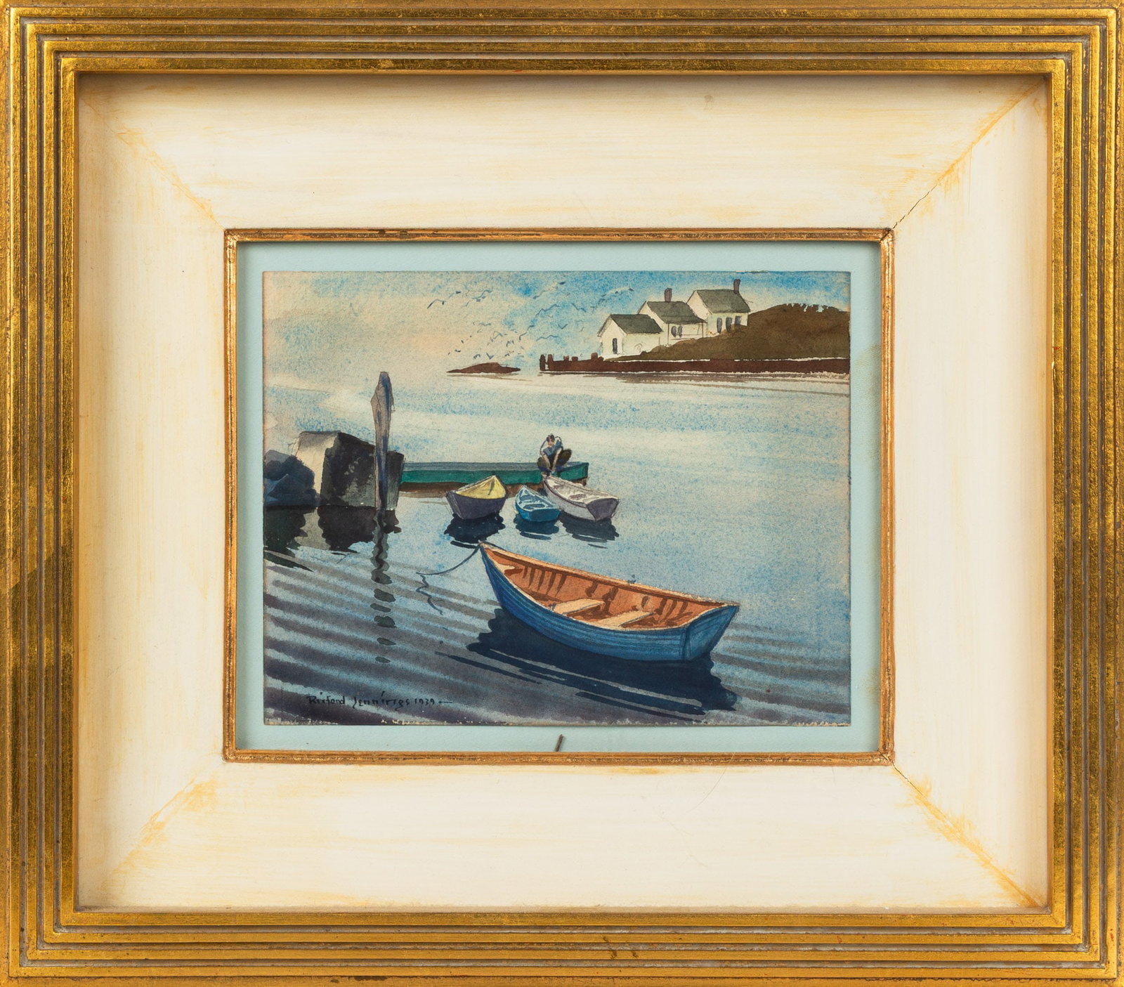 Rixford (Rix) Upham Jennings (American, of the Roycroft Inn, 1906-1996) Watercolor (1 of 2)