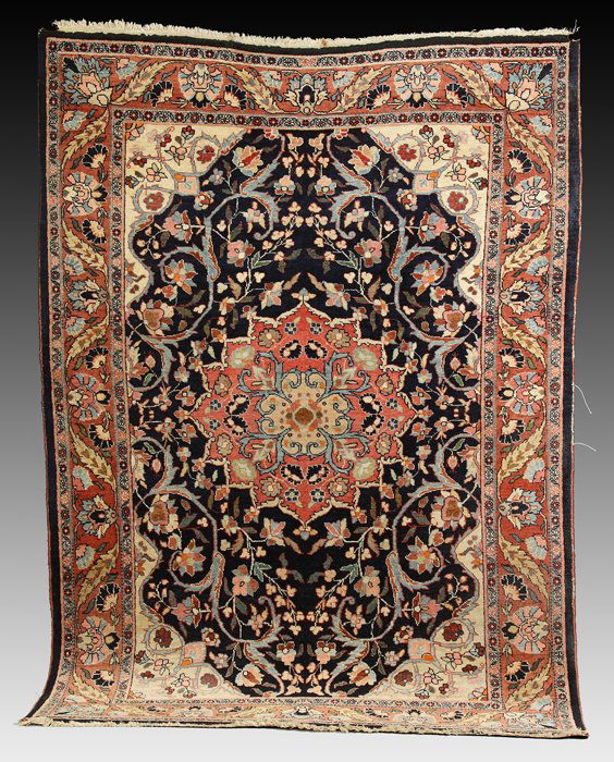 Sarouk Oriental Rug: Sarouk Oriental Rug. 4' 2" x 6'. Dr. George & Angie Shaheen Collection, Fayetteville, NY.