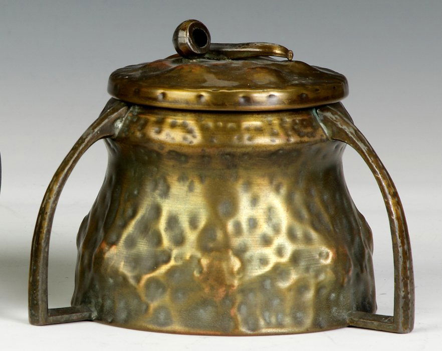 Apollo Studios, NY, Copper Humidor: Apollo Studios, NY, Copper Humidor. Ht. 5 1/2" W 6 1/2". Property from The Strong, sold to benefit the museum's collections fund.