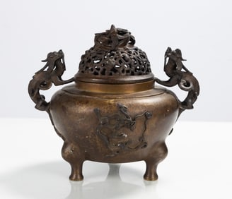 Chinese Bronze Censor
