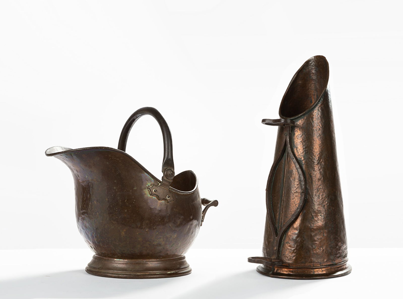 Two Arts & Crafts Copper Scuddles (1 of 8)